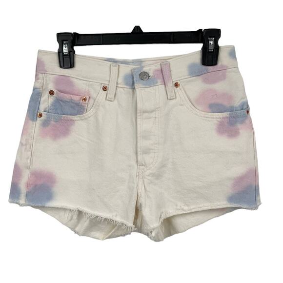 Levi's shorts tie dye original denim size 27 - Picture 1 of 4